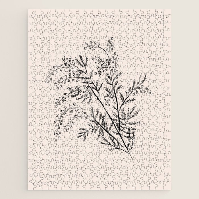 Minimal Acacia Branch Jigsaw Puzzle Gallery Image 1