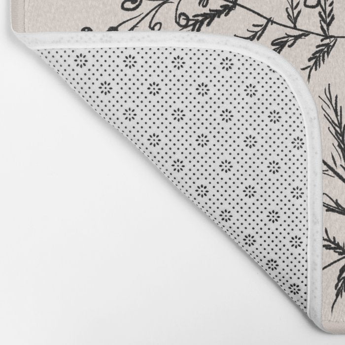 Minimal Acacia Branch Bath Mat Gallery Image 2