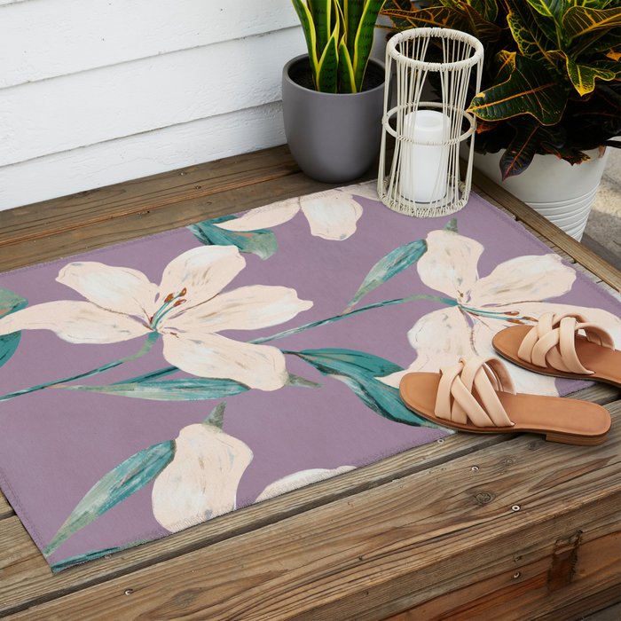 Spring Flowers 6 Outdoor Rug Gallery Image 2