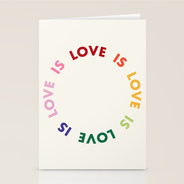 Love Is Love Stationery Card Gallery Image 2