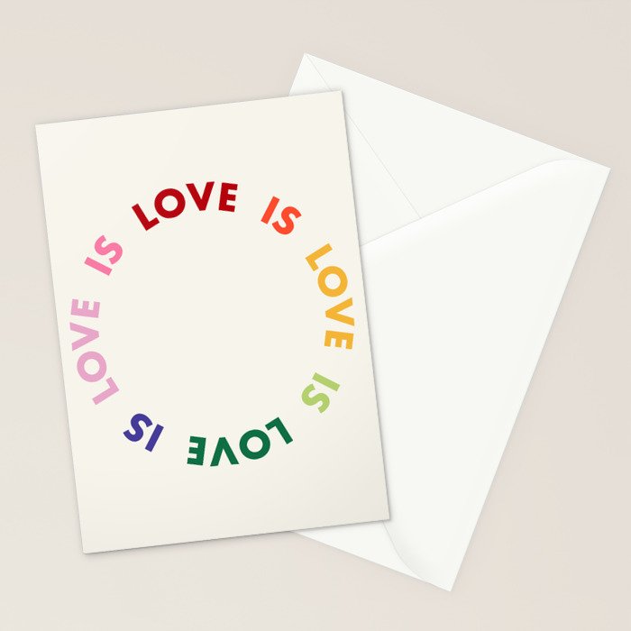 Love Is Love Stationery Card Gallery Image 2