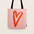 Heart Doodle Big 1 Tote Bag Gallery Image 1