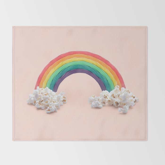 RAINBOW CANDY  Throw Blanket Gallery Image 2