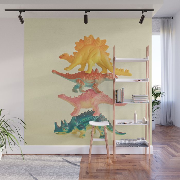 Dinosaur Antics Wall Mural Gallery Image 1