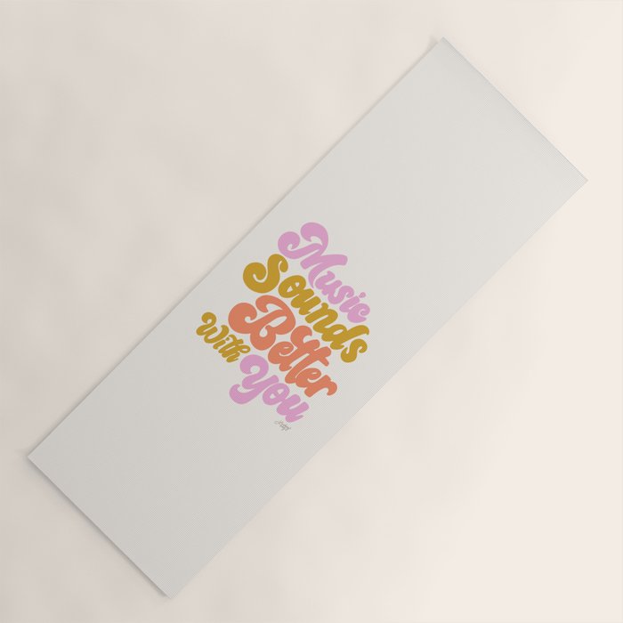 Music Sounds Better With You Yoga Mat Gallery Image 1