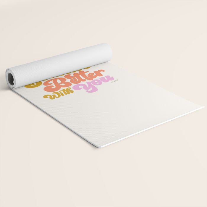 Music Sounds Better With You Yoga Mat Gallery Image 2