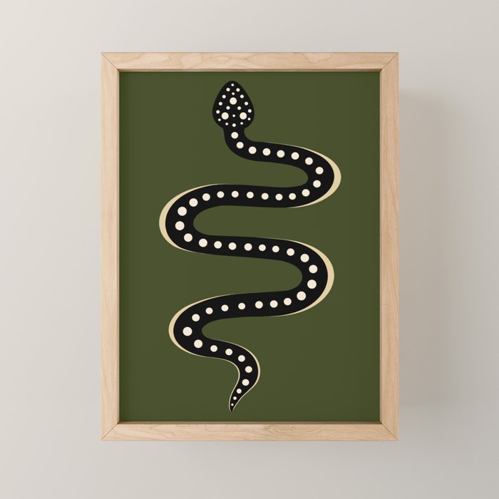 Minimal Snake XXXVI Mini Art Print Gallery Image 1