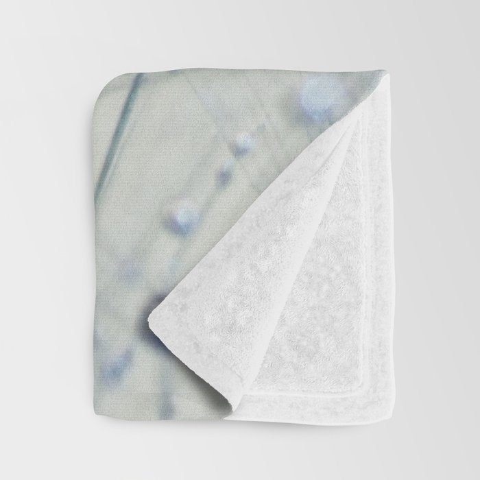 flower photography - dandelion - pastel yellow baby blue floral Throw Blanket Gallery Image 3