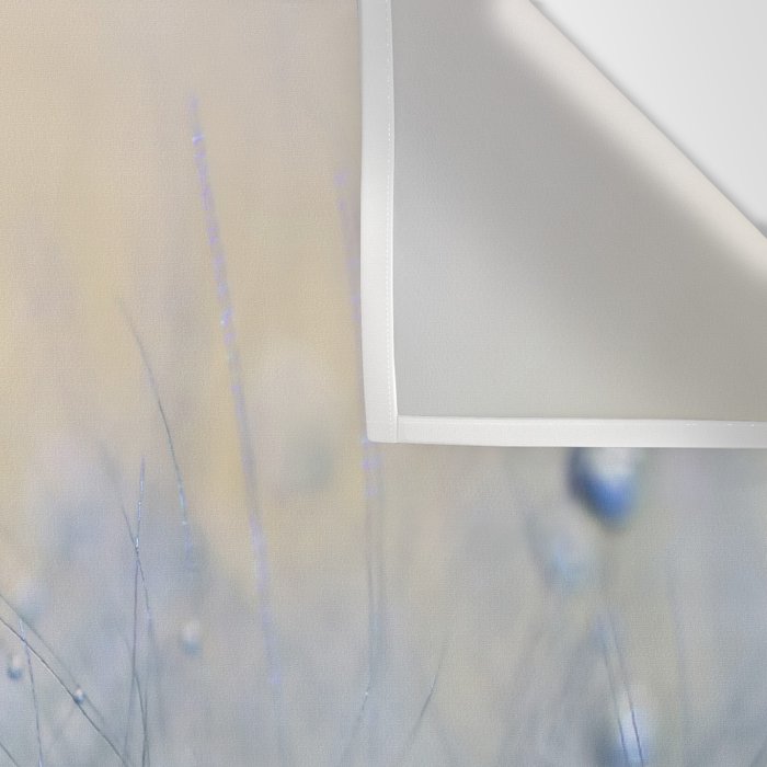 flower photography - dandelion - pastel yellow baby blue floral Wall Tapestry Gallery Image 3