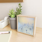 flower photography - dandelion - pastel yellow baby blue floral Mini Art Print Gallery Image 2