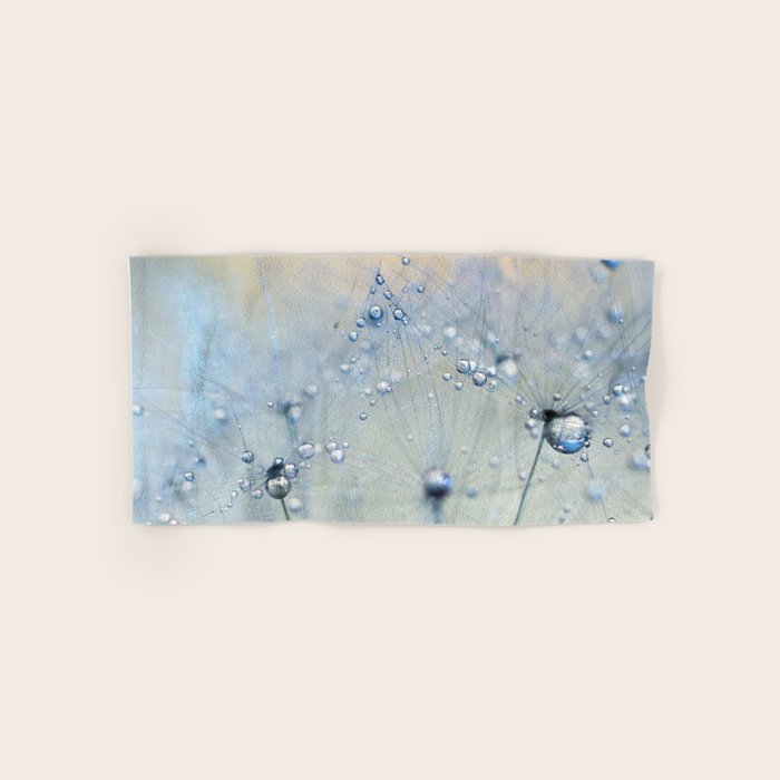 flower photography - dandelion - pastel yellow baby blue floral Bath Towel Gallery Image 1