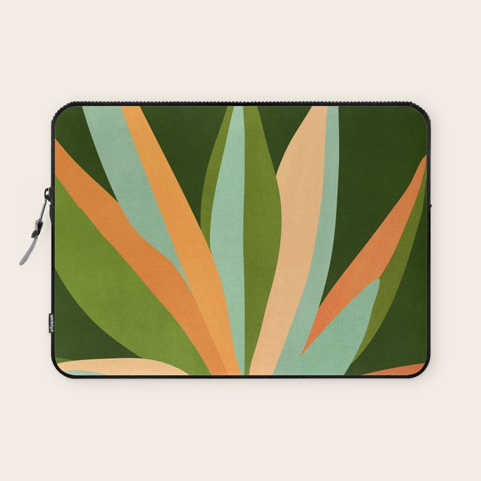 Colorful Agave Painted Cactus Illustration Laptop Sleeve Gallery Image 1