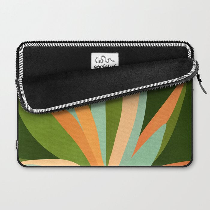 Colorful Agave Painted Cactus Illustration Laptop Sleeve Gallery Image 2