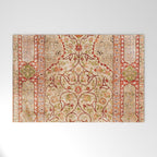 Hereke Northwest Anatolian Silk Rug Print Welcome Mat Gallery Image 1