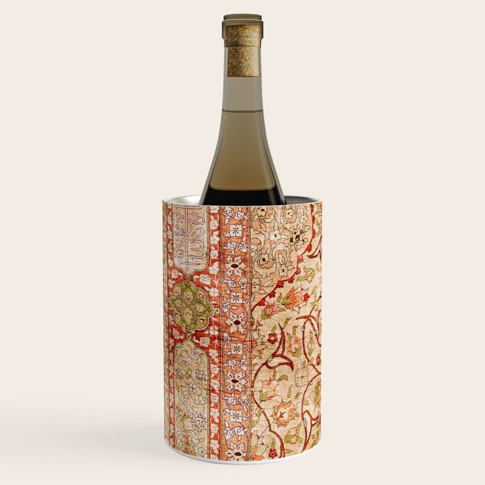 Hereke Northwest Anatolian Silk Rug Print Wine Chiller Gallery Image 2