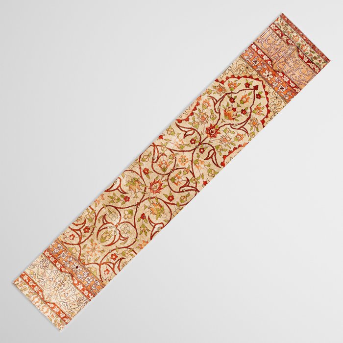 Hereke Northwest Anatolian Silk Rug Print Table Runner Gallery Image 3