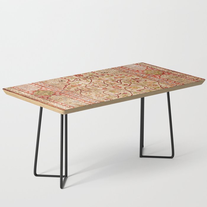 Hereke Northwest Anatolian Silk Rug Print Coffee Table Gallery Image 1