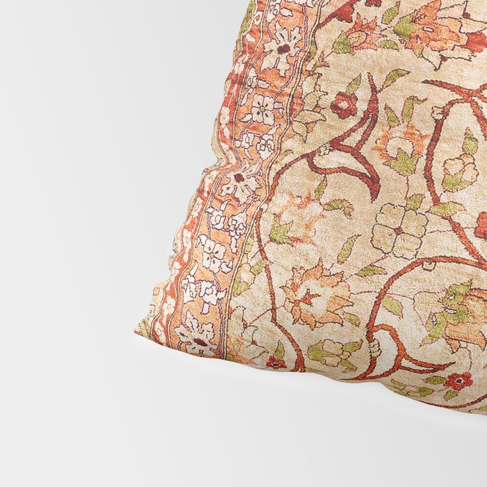 Hereke Northwest Anatolian Silk Rug Print Pillow Sham Gallery Image 4