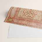 Hereke Northwest Anatolian Silk Rug Print Wrapping Paper Gallery Image 2