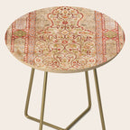 Hereke Northwest Anatolian Silk Rug Print Side Table Gallery Image 2