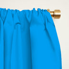 Fish Stripe 8 Blue and White Minimal Mid Century Modern Pattern Window Curtain Gallery Image 2