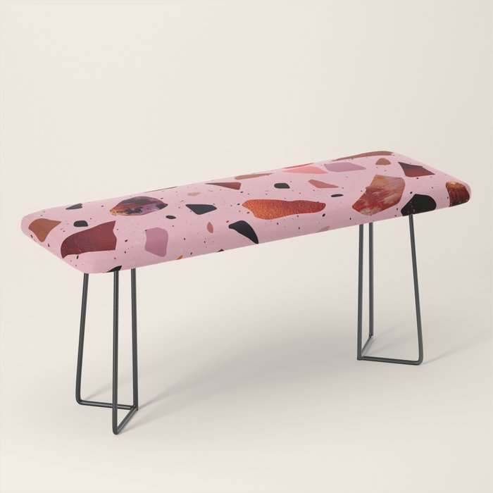 Terrazzo Rosé Bench Gallery Image 1