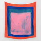 Ocean Pink Colourfield  Wall Tapestry Gallery Image 4