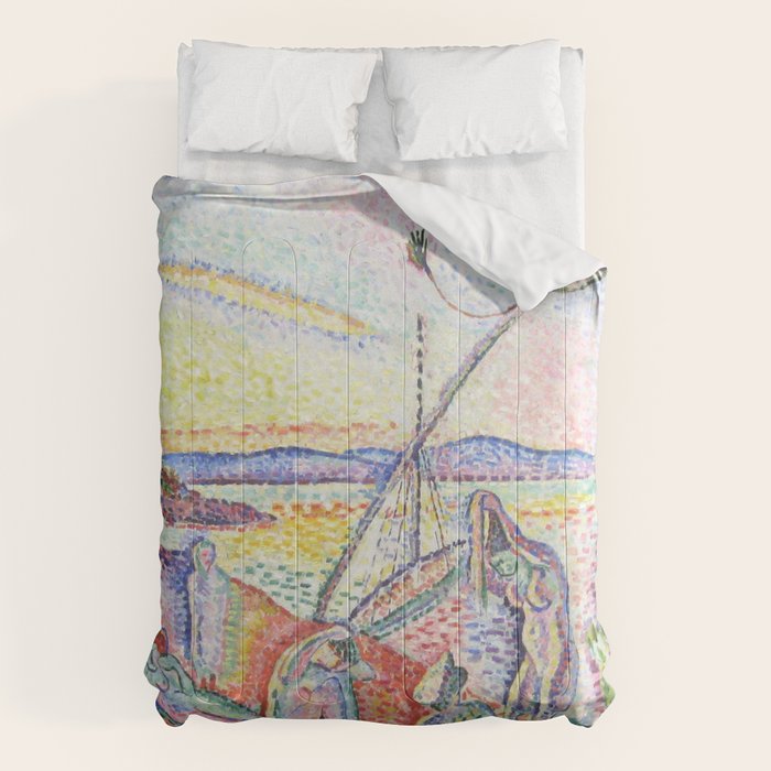 Henri Matisse 'Luxe, Calme et Volupte' Landscape Art Exhibition Comforter Gallery Image 1