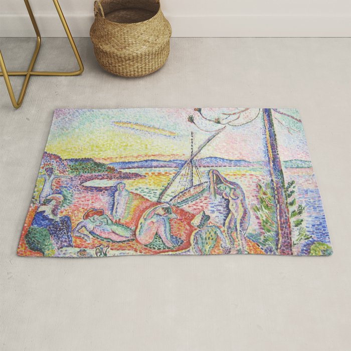 Henri Matisse 'Luxe, Calme et Volupte' Landscape Art Exhibition Rug Gallery Image 1