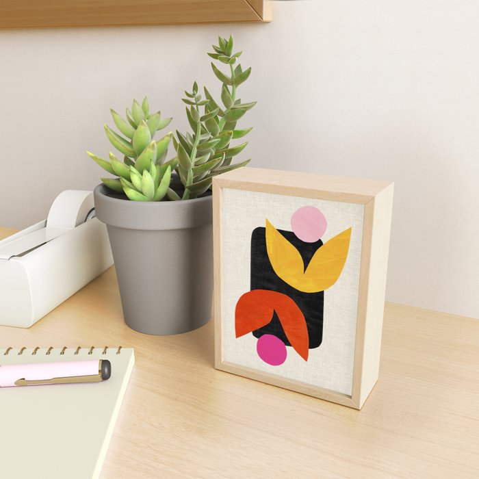 Twin Tulip Mini Art Print Gallery Image 2