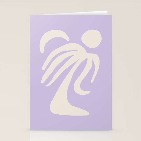 Palm Lilac Stationery Card Gallery Image 2