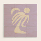 Palm Lilac Wood Wall Art Gallery Image 1
