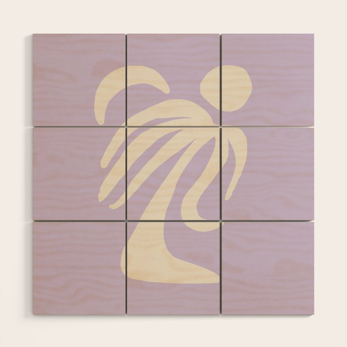 Palm Lilac Wood Wall Art Gallery Image 1