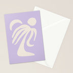 Palm Lilac Stationery Card Gallery Image 2