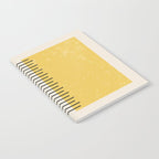 Yellow Lemon Square Stripes Mid Century Modern Minimalist Rothko Inspired Colourfield Stripes Notebook Gallery Image 2