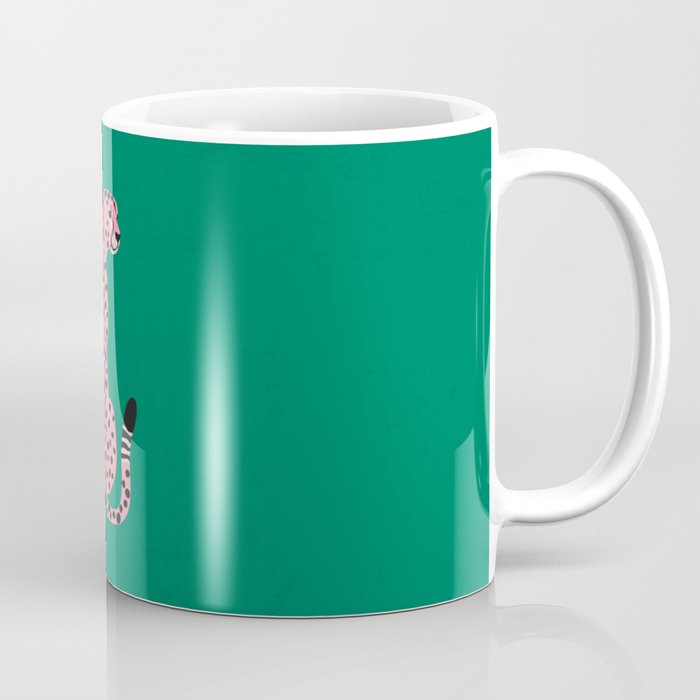 The Stare: Pink Cheetah Edition Coffee Mug Gallery Image 1
