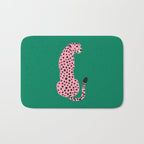 The Stare: Pink Cheetah Edition Bath Mat Gallery Image 1