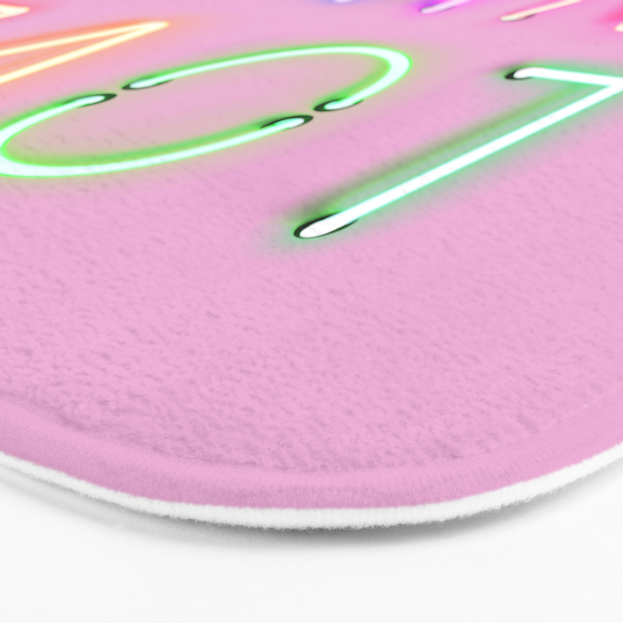 LOVE WINS - Rainbow Neon Bath Mat Gallery Image 3