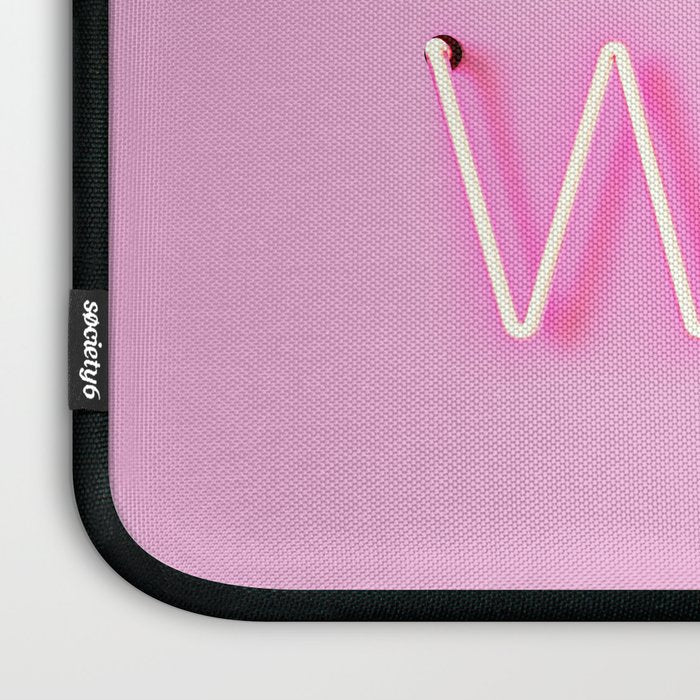 LOVE WINS - Rainbow Neon Laptop Sleeve Gallery Image 3