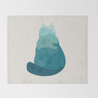 Cat Landscape 171: A Hungry Cat Throw Blanket Gallery Image 2
