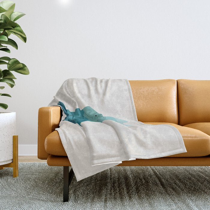 Cat Landscape 171: A Hungry Cat Throw Blanket Gallery Image 1