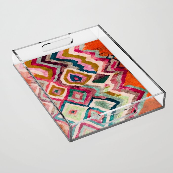 Multicolour Design Acrylic Tray Gallery Image 1
