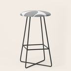 Mid Century Modern Grey Square Stool Gallery Image 1