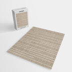 Boho Minimal Neutral Stripes Pattern Jigsaw Puzzle Gallery Image 2