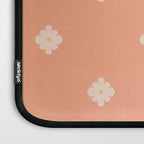 Peach Dot Flower - Minimal Vintage Floral Pattern Laptop Sleeve Gallery Image 3