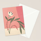 Minimal Abstract Flowers 21 Stationery Card Gallery Image 2