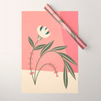 Minimal Abstract Flowers 21 Wrapping Paper Gallery Image 1