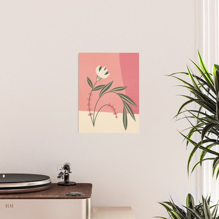 Minimal Abstract Flowers 21 Poster Gallery Image 2