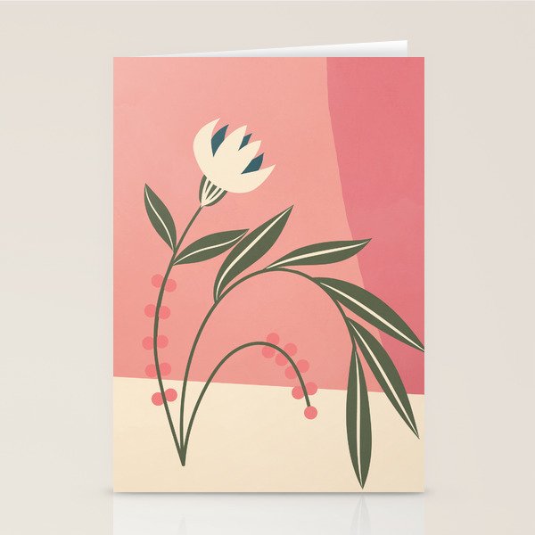 Minimal Abstract Flowers 21 Stationery Card Gallery Image 2