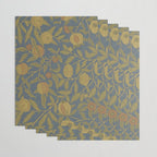 William Morris Vintage Fruit Blue Thyme Green Pattern Wrapping Paper Gallery Image 3